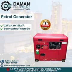 Petrol Generator firman Model 6500 Battery, Engine oil and Gaskit 6kva