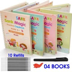 kid's Magic books 4 in 1 sank Magic books 1 pen and 10 refills