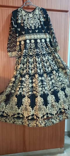 black maxi with dubatta
