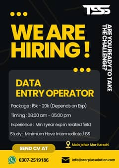 Data Entry Operator