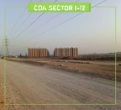 Corner , Nust Service Road 30+60 = 8 Marla Plot For Sale in i-12-2 Islamabad
