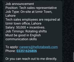 Tech Sales Representative