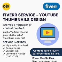Fiverr Service – YouTube Thumbnails Design (Professional & Fast)