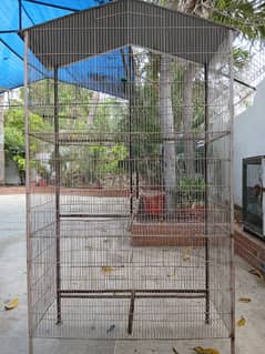 3 portion cage for birds