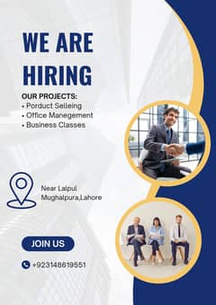 Jobs Available For Office Work and Product Selleing.