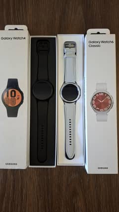 Samsung Galaxy watch 6 classic 43mm LTE and watch 4 44mm