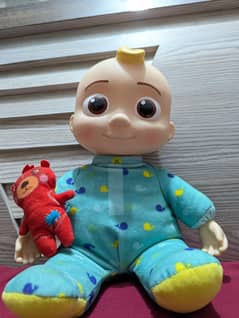 Cocomelon JJ Doll Bedtime Plush Musical Singing Toy Red Teddy Bear
