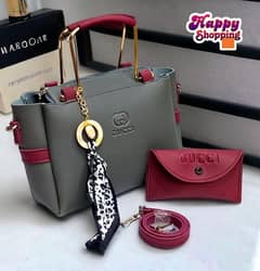 women's Rexine plain hand bag