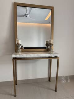 Elegant Console Table with Mirror