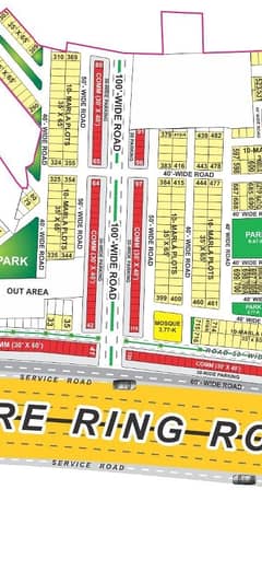 Investor Rate 5 Marla Commercial Open Form For Sale Golf View Residencia 2
