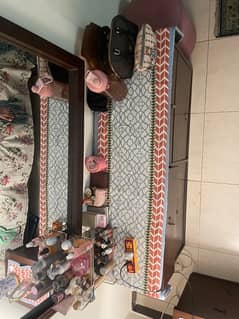 Dressing table with mirror