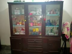 Wooden Showcase and dressing table for Sale