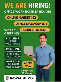 we are hiring male female and students