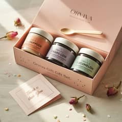 Body Scrubs 3 in 1 - ORVIVA - 3 Flavours - Branded Body scrubs