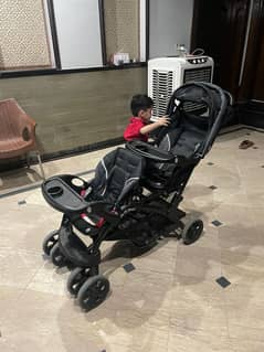 Imported dual Pram | Baby Stroller | Baby Walker | Baby double Pram