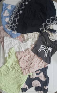 Slightly Used Baby Girl Clothes 6 months to one Year Size