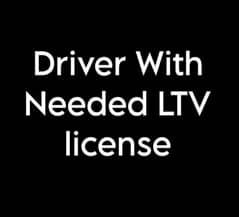 Driver with LTV licence Needed