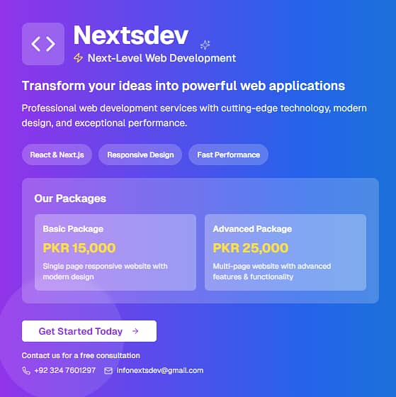 Web Development || App Development || Web Design Basic Price 15,000/- 0