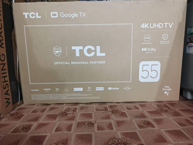 TCL 55-Inch Android Google LED | Smart 4K TV | Excellent Display 0