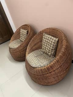 cane sofa set