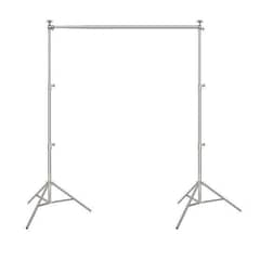 Metallic Silver backdrop stand kit | Chroma stand kit