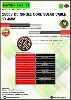 DC Matrix Cables  pvc/xlpo {4mm}