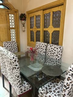 6 seater velvet dinning table