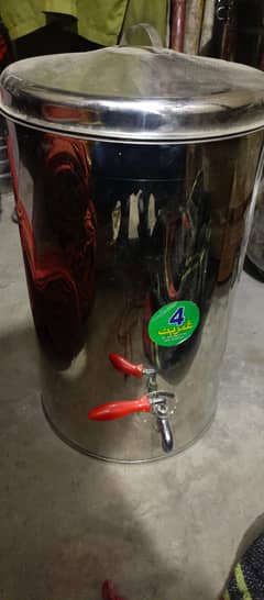 Steel water cooler hot and cold