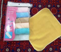 colourful Baby towels (six)