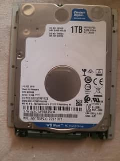 WD laptop HDD. Sata One TB