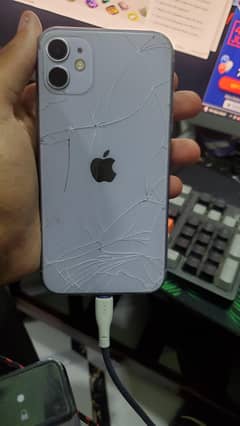 Iphone 11 back broken And screen damag