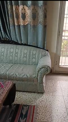 Beautiful and comfortable sofa and dining table with chairs.