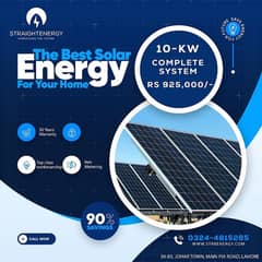 10KW Solar System Installation – Complete Setup with 30 Years Warranty