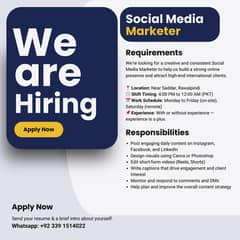 We’re Hiring! –Social Media Marketer