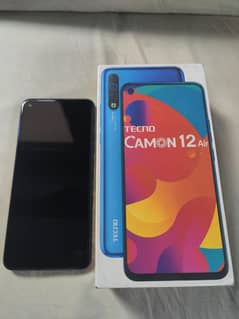 Tecno camon 12 air 4/64 official pta approved with box.