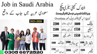 Company Job / vacancies Available / Staff Required / Saudi Arabia Job