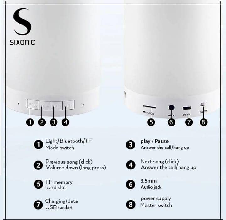 Touch Lamp Bluetooth Speaker CL-671 Portable Smart Lamp with Speaker 2