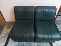2 Single Seater Leather Sofas