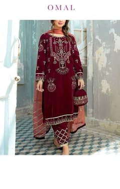velvet dress  Omal by Komal
