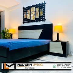 King Bed With 2 Side Tables Best Quality In Your Choice Colours