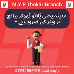 Waiter/Dish Washer Job Available