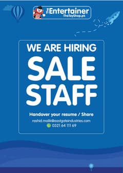 Sales Associate for Top Brand in Pakistan