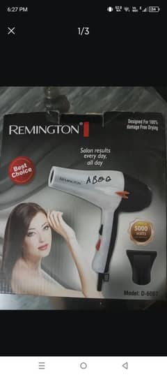 Remington hair dryer model D-6007