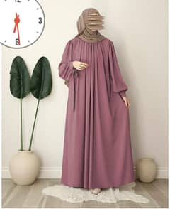 Georgette Trending abaya with stoller