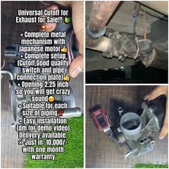 Universal complete Cutoff for Exhaust with switch (sounds well)