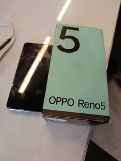 oppo reno 5 with box and charger 8/128