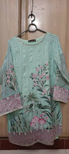 3pc party wear fully embroidered small size