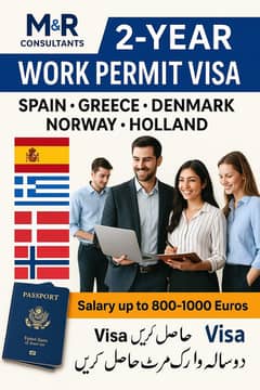 GREAT WORK VISA OPPORTUNITIES IN SPAIN HOLLAND DENMARK GREECE .