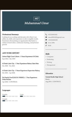order booker job