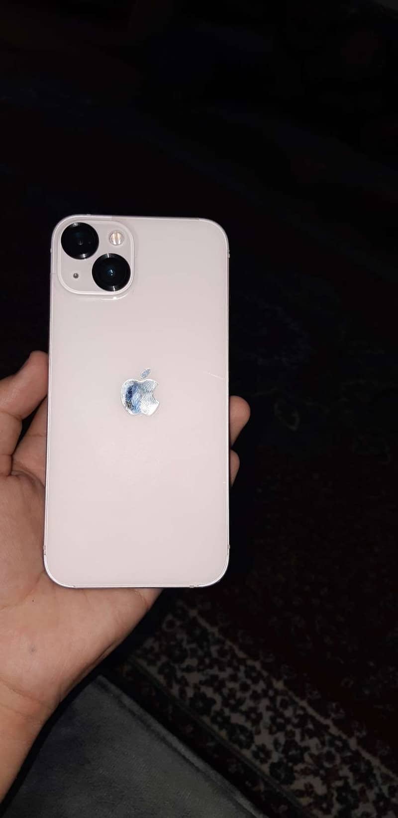 Iphone 13 white/pink 100 bh orignal pannel display 1